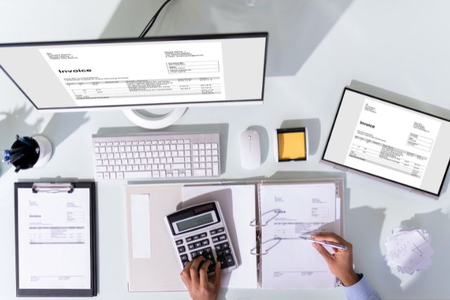 Accountant handling invoicing, AR, and AP for a business client
